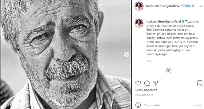 Usta oyuncu Erol Demiröz hayatını kaybetti