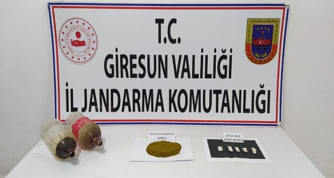 Giresun’da 70 gram bonzai ele geçirildi