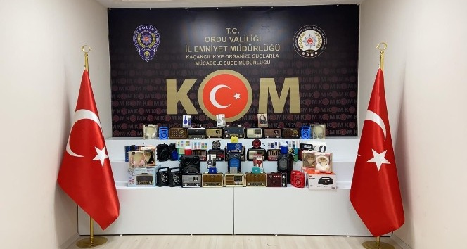 Ordu’da kaçak cep telefonu operasyonu