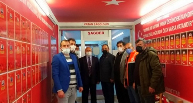 Mehmetçik Vakfı heyetinden ŞAGDER’e ziyaret