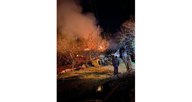 Giresun’da korkutan yangın