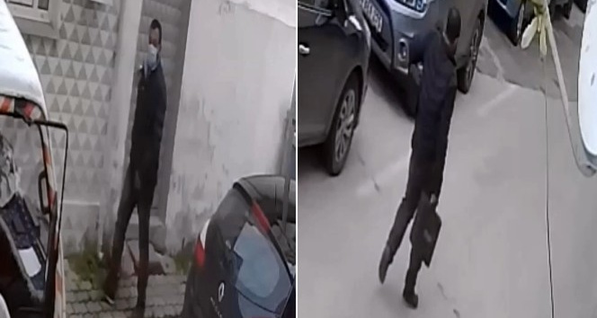 Rahatlıkta sınır tanımayan hırsız önce kameralara sonra polise yakalandı