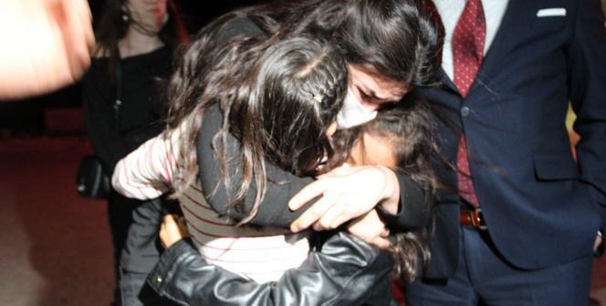 107 gündür beklenen kavuşmada duygu dolu anlar