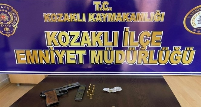 Kozaklı’da uyuşturucu kullanarak işyerine ateş eden şahıs yakalandı