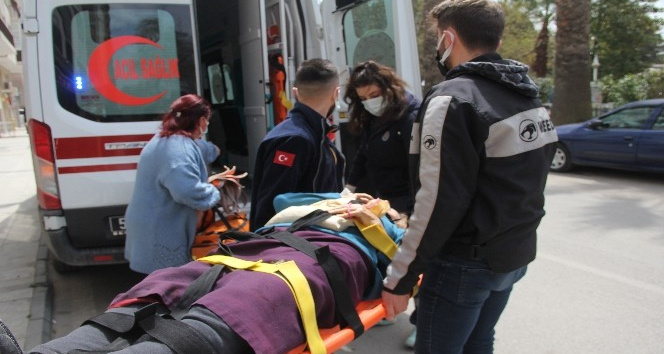 Sinop’ta merdivenden düşen yaşlı kadın hastanelik oldu