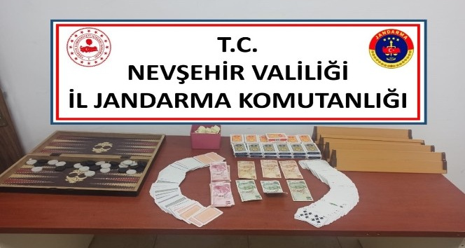 Nevşehir’de bağ evine kumar baskını
