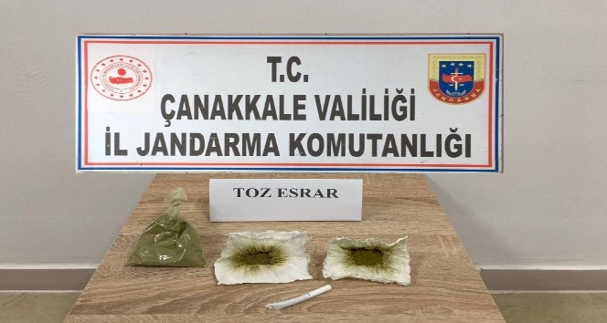 Çanakkale’de uyuşturucu operasyonu: 2 gözaltı