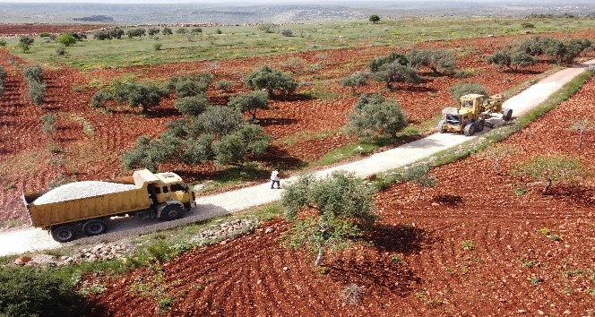 Halfeti kırsalında yol çalışmaları hızlandı