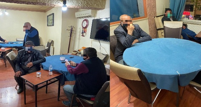 Erzincan’da kumar oynayan şahıslara baskın