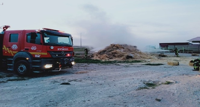Karaman’da saman yangını