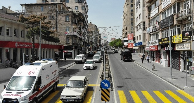 Nevşehir’de kısıtlamada trafik yoğunluğu yaşanıyor