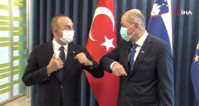 Bakan Çavuşoğlu, Slovenya Başbakanı Jansa ile görüştü