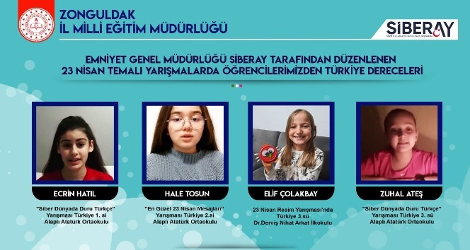 Siberay 23 Nisan  Yarışmasında Türkiyenin gururu oldular