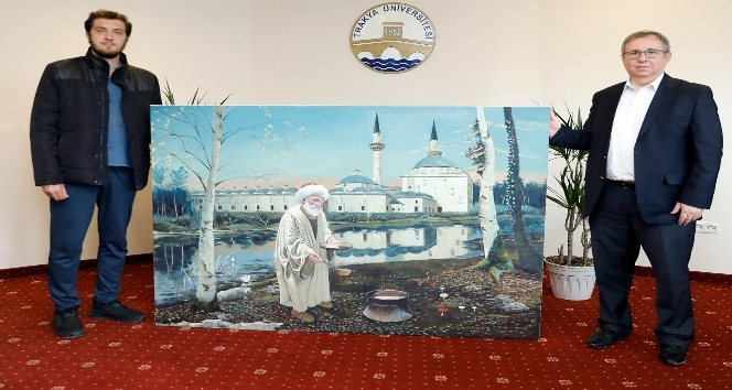 Külliyeye Aşçı Yahya Baba tablosu