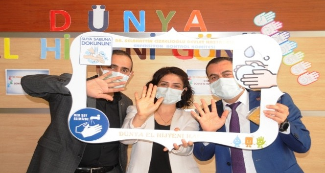 5 Mayıs Dünya El Hijyeni Gününde temizliğe dikkat çektiler