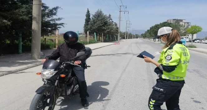 Burdur’da 26 motor sürücüsüne ceza