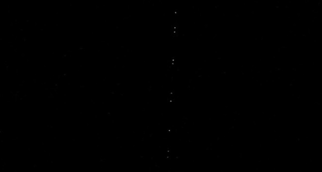 Starlink uyduları Siverek semalarında görüntülendi