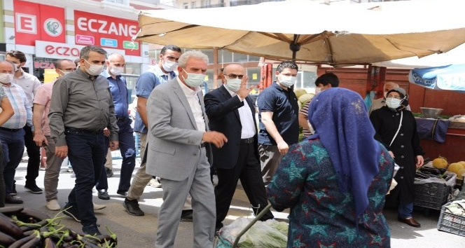 Mardin Valisi Demirtaş, pazar yerlerinde incelemelerde bulundu