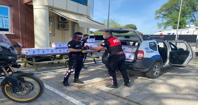 Biga Emniyetinden ihtiyaç sahiplerine ramazan yardımı