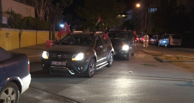 İsrail yüzlerce araçlık konvoyla protesto edildi