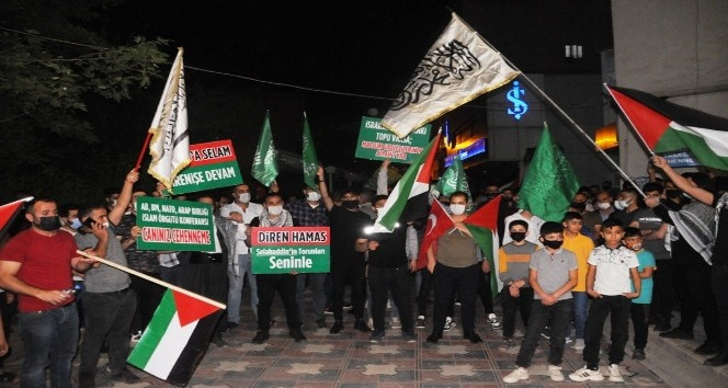 Cizre’de İsrail’in Mescid-i Aksa’ya saldırıları protesto edildi