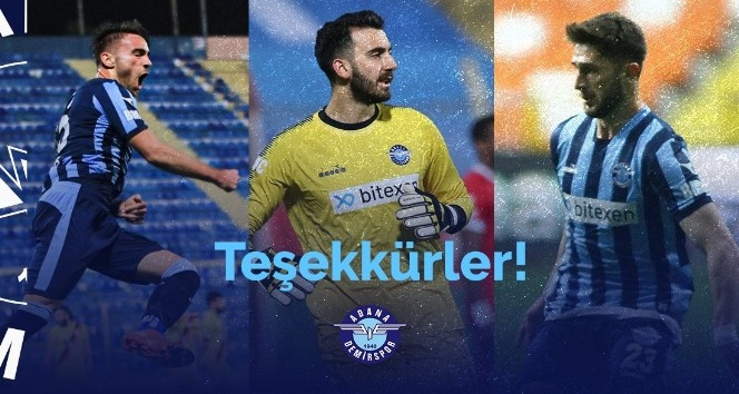 Adana Demirspor’da sözleşmesi biten 3 oyuncu daha takımdan ayrıldı