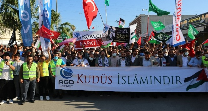 Adana’da STK’lardan İsrail protestosu