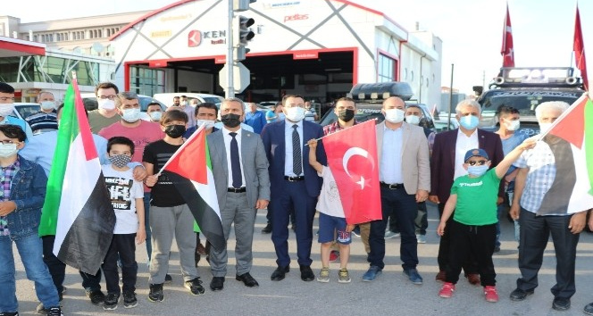 Niğde’de Kudüs’e destek konvoyu