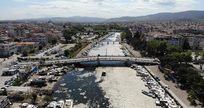 Çanakkale’yi ortadan ikiye bölen Sarıçay deniz salyasına teslim oldu