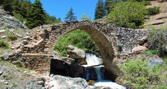 Yıllara meydan okuyan taş köprü turizme kazandırılmayı bekliyor