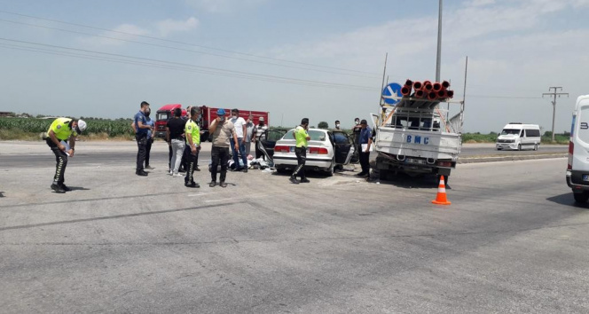 Ceyhan’da trafik kazası: 1 ölü, 3 yaralı