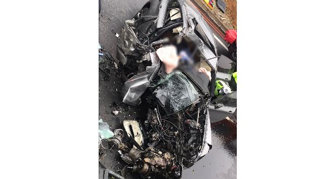 Rize’de trafik kazası: 1 ölü, 1 yaralı
