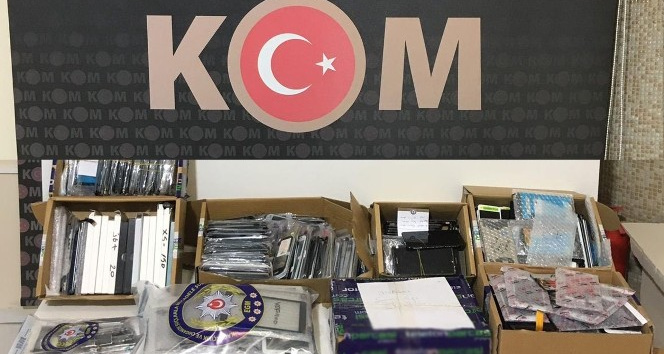 Kırıkkale’de binlerce emtia elektronik ürün ele geçirildi