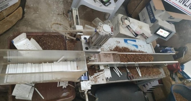 Çankırı’da kaçak tütün operasyonu, 5 kişi sigara imal ederken yakalandı
