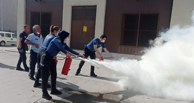 Siirt’te emniyet personellerine yönelik yangın tatbikatı yapıldı