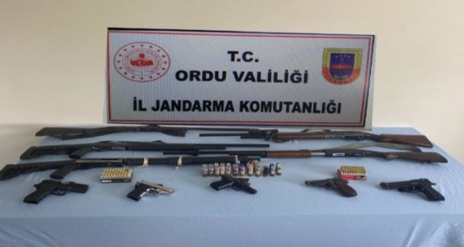 Ordu’da ruhsatsız silah operasyonu