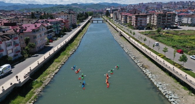 Ordu’nun dereleri yelken ve kano parkuru oldu