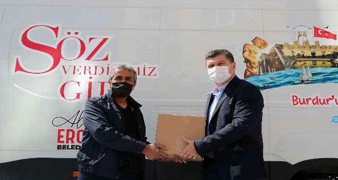 Başkan Ercengiz’den kantin işletmecilerine gıda kolisi