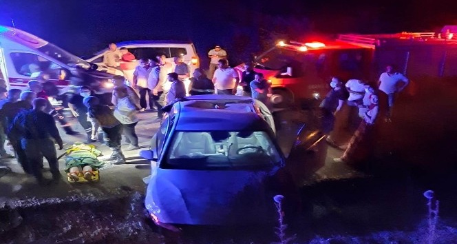 Mardin’de direksiyon hakimiyetini kaybeden sürücü yoldan çıktı: 3 yaralı