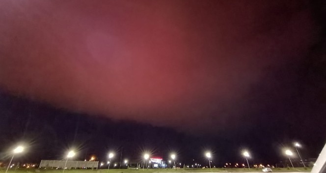 Erzurum’da garip bir hava olayı, görenler gözünü alamadı