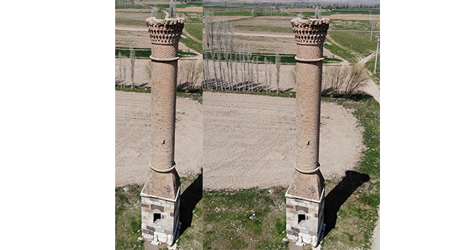 13. yüzyıldan bu yana kırık da olsa ayakta kalan minarenin öyküsü