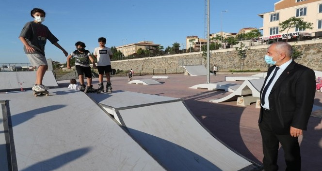 Skate Park’ta ilk test Gebzeli gençlerden