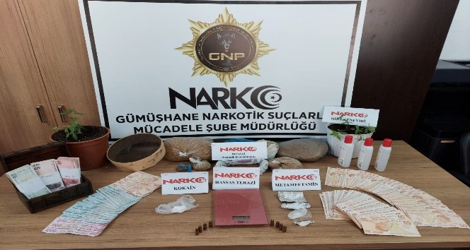 Gümüşhane’de uyuşturucu ticaretine ağır darbe