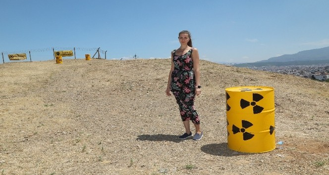 İzmir’deki nükleer atık eylemine Ukraynalı turistten destek