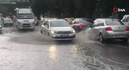 Başkent sağanak yağmura teslim