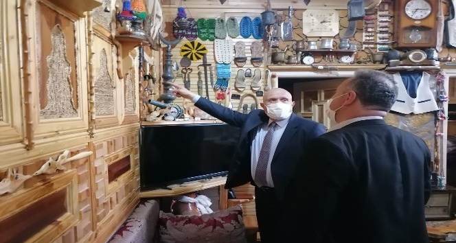 Başkan Pekmezci’den evini müzeye dönüştüren Keleş’e ziyaret
