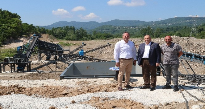 Ünye’deki konkasör şantiyesi açılışa hazırlanıyor