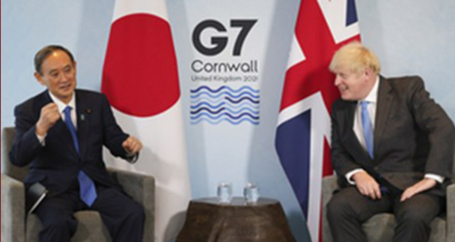 Japonya Başbakanı Suga ile Johnson&#039;dan G7 görüşmesi