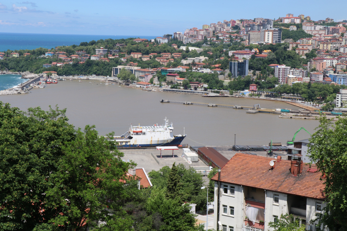 Zonguldak Limanı sarıya boyandı