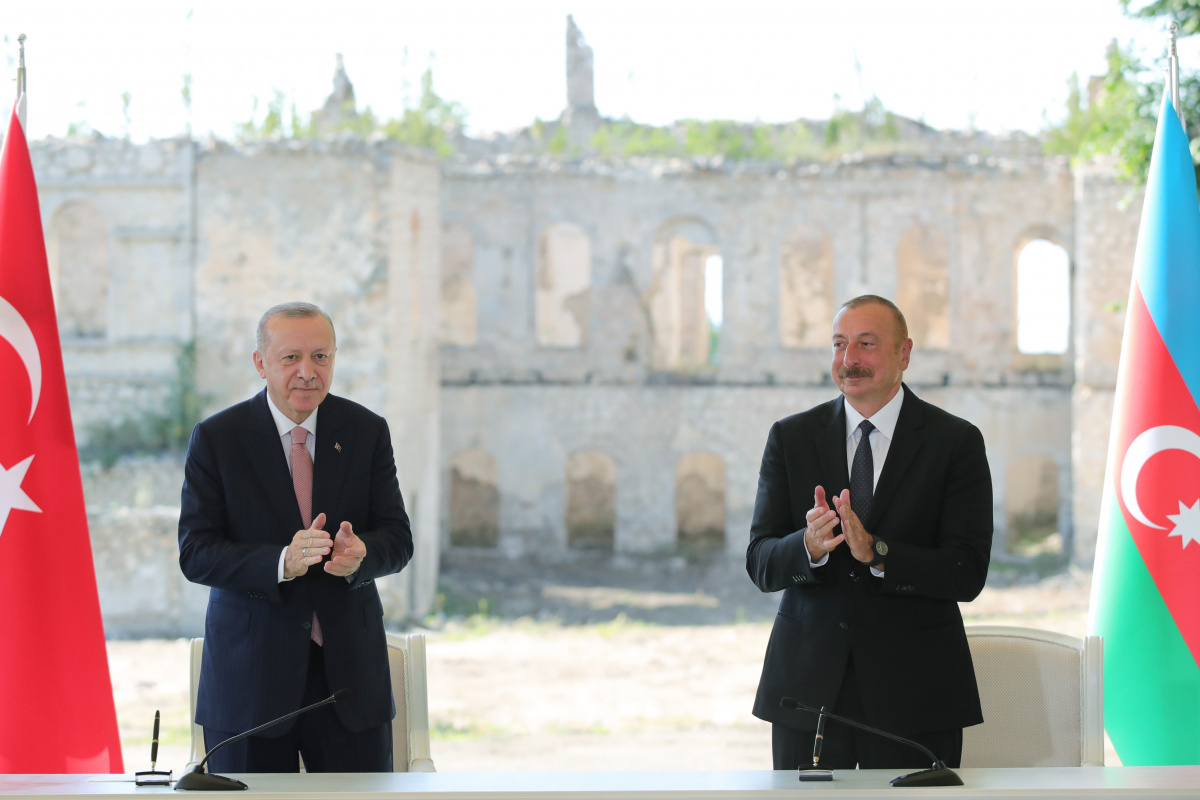 Cumhurbaşkanı Erdoğan ve Aliyev&#039;den ortak açıklama